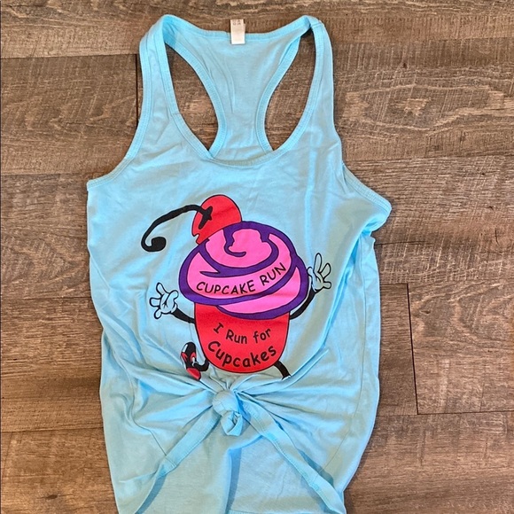Playful Cupcake Graphic Racerback Tank Top - Picture 2 of 7